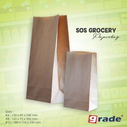 Brown SOS Paper Bag