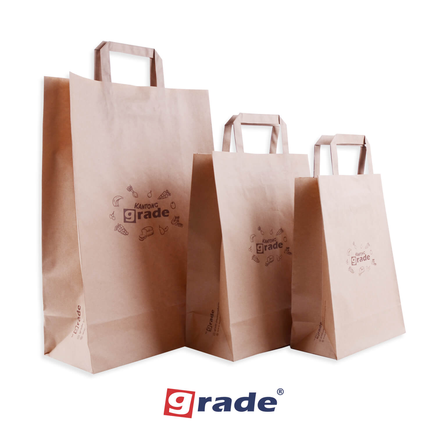 Flat Handle Paper Bag